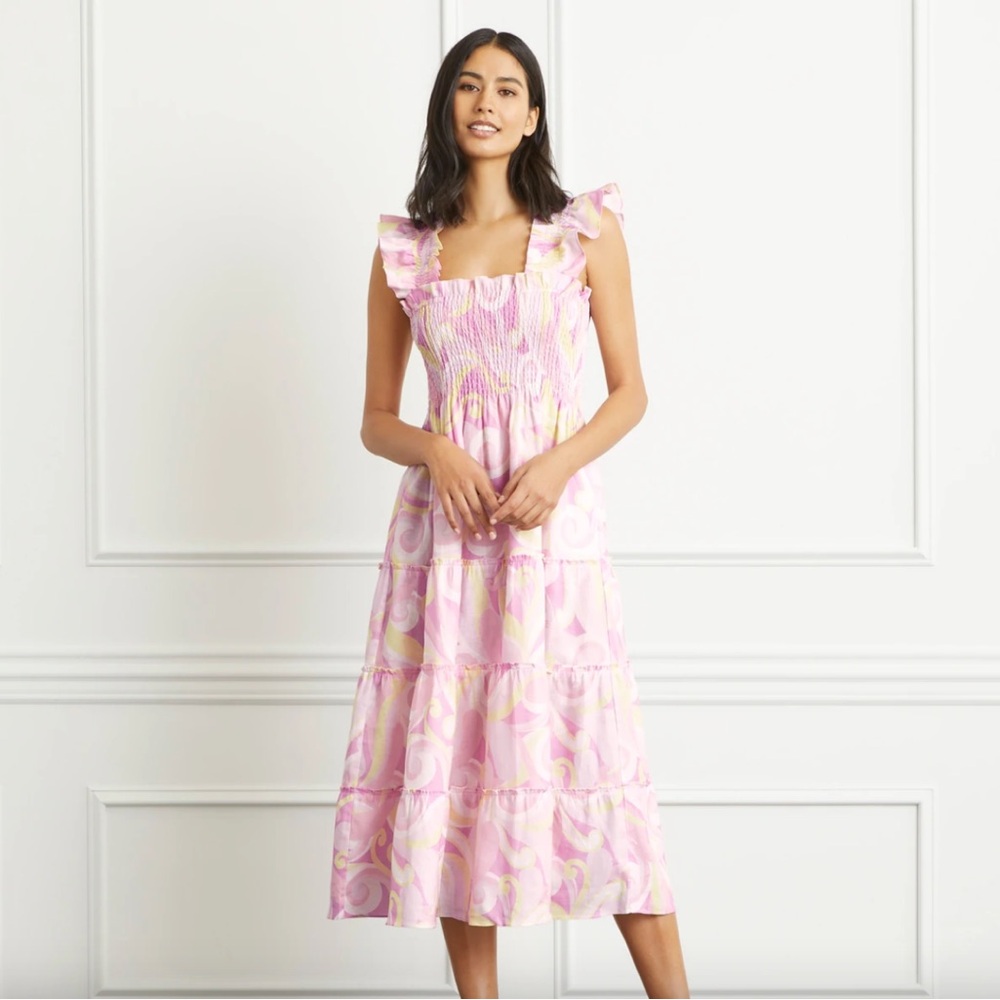 Hill House Pink and Yellow Women's Dress